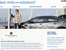 Tablet Screenshot of lastmilesolutions.com